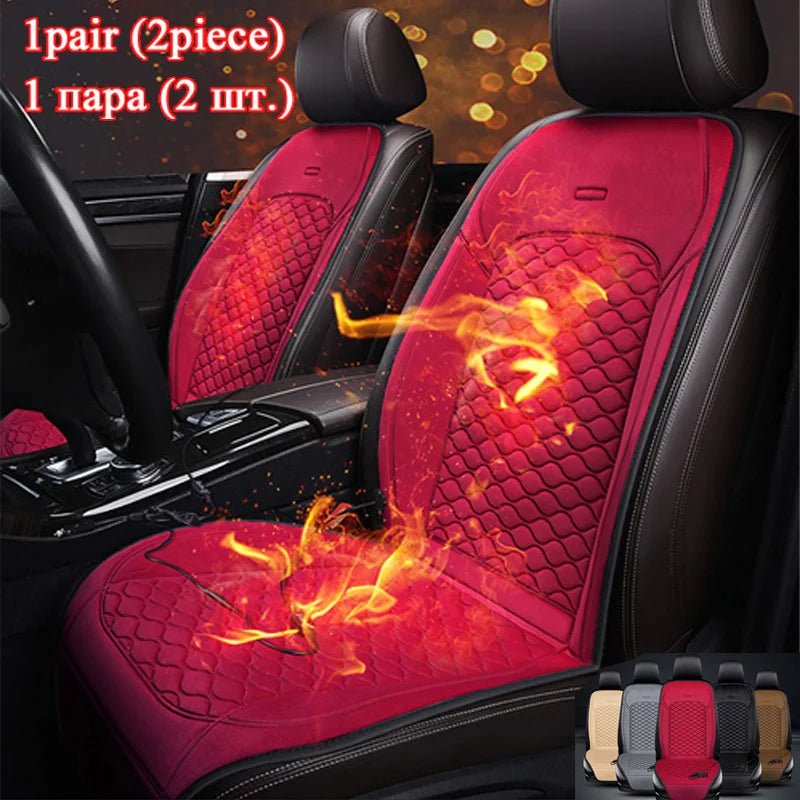 12v/24v Electric Heated Car Seat Cushions For Winter Heating Pads Keep Warm Covers Quality Guarantee E1 X35 - GadgetGalaxy Boutique