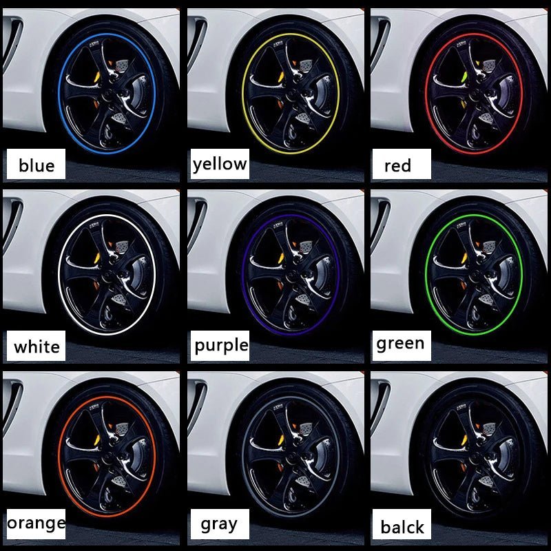 4M / 8M Car Rim Protect Strip Wheel Edge Protector bright Matte Car Wheel Sticker Tire Protection Covers Car Wheel Rims Styling - GadgetGalaxy Boutique