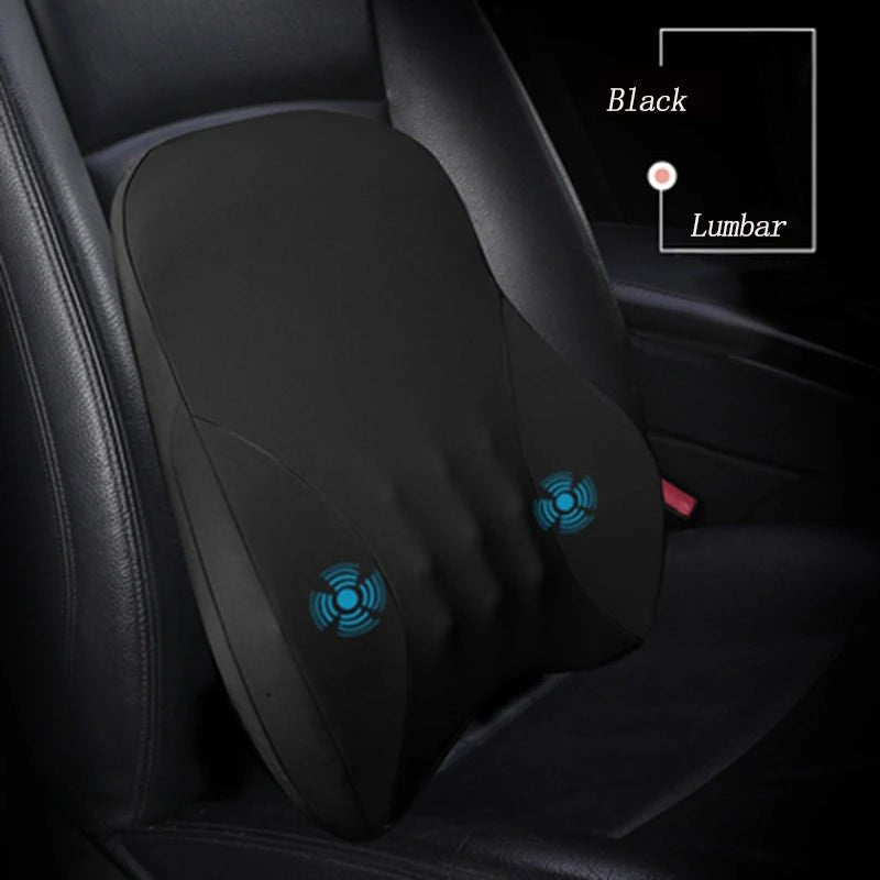 5V/USB Massage Car Seat Headrest Pillow Back Lumbar Support Universal Car Interior Pillows Auto Neck Support Cushion Accesorios - GadgetGalaxy Boutique