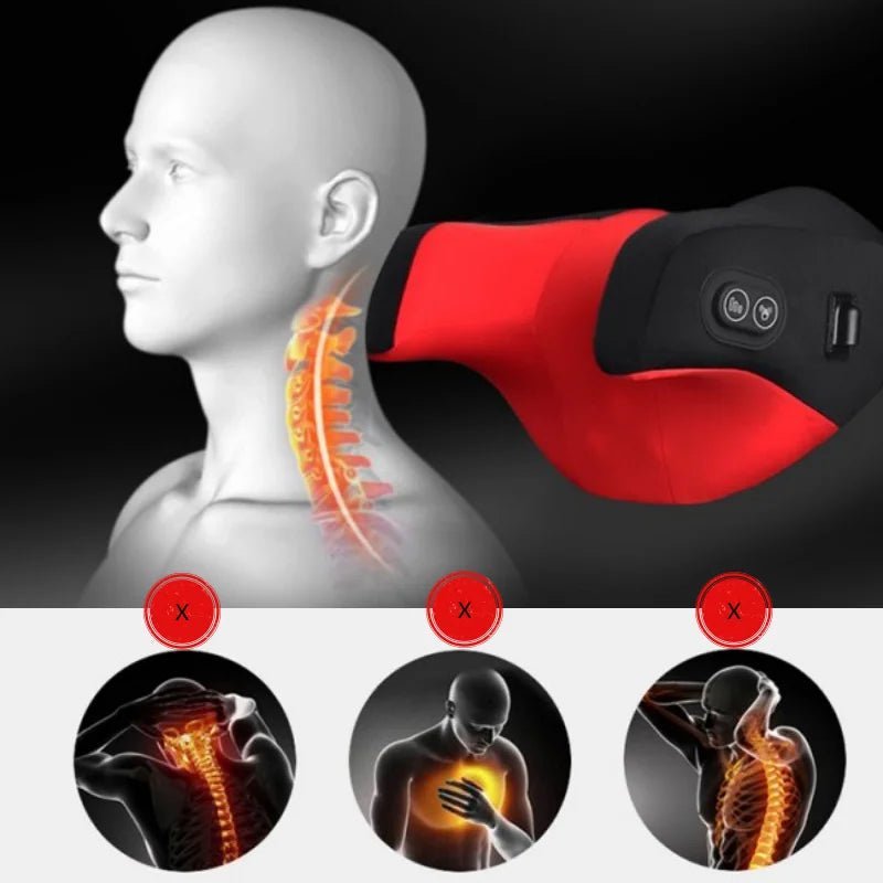 5V/USB Massage Car Seat Headrest Pillow Back Lumbar Support Universal Car Interior Pillows Auto Neck Support Cushion Accesorios - GadgetGalaxy Boutique