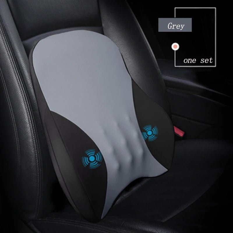 5V/USB Massage Car Seat Headrest Pillow Back Lumbar Support Universal Car Interior Pillows Auto Neck Support Cushion Accesorios - GadgetGalaxy Boutique