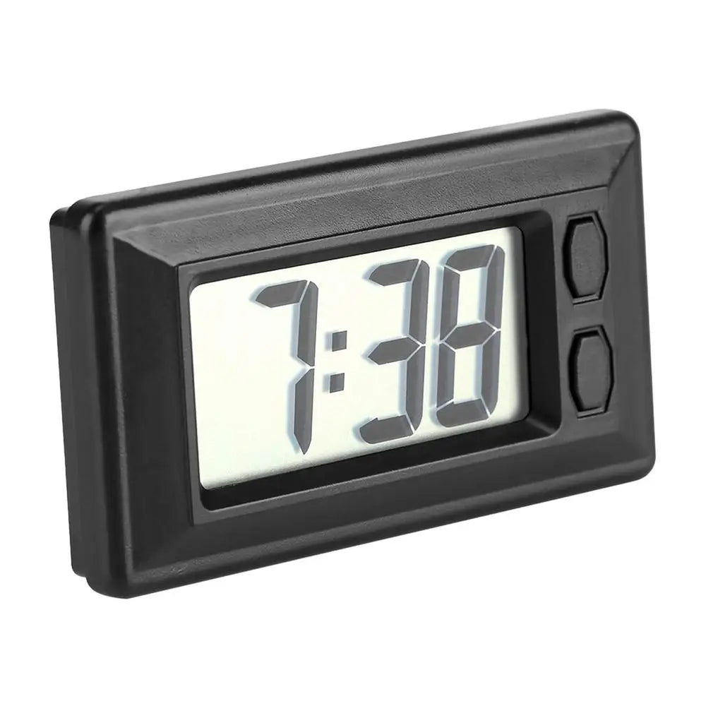 Car Clock Auto Internal Stick - On Digital Watch Solar Powered 24 - Hour Car Clock With Built - in Battery Car Decoration Accessories - GadgetGalaxy Boutique