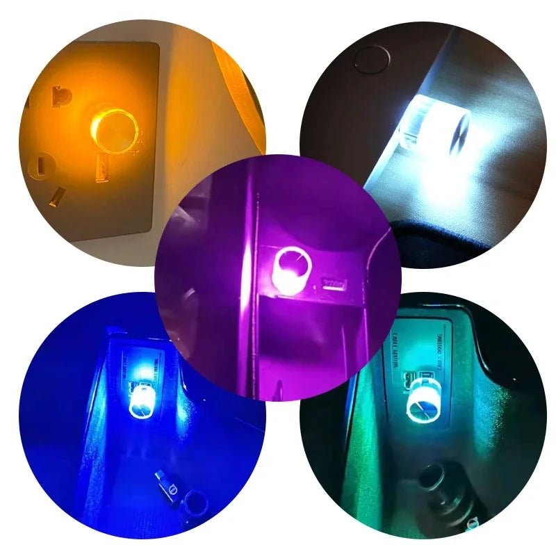 Car Mini USB LED Atmosphere Lights Decorative Lamp Car Ambient Light Neon Auto Interior Led Decoration Car Accessories Gadget - GadgetGalaxy Boutique