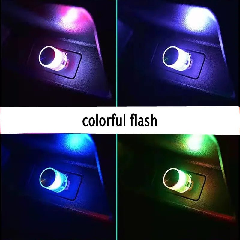 Car Mini USB LED Atmosphere Lights Decorative Lamp Car Ambient Light Neon Auto Interior Led Decoration Car Accessories Gadget - GadgetGalaxy Boutique