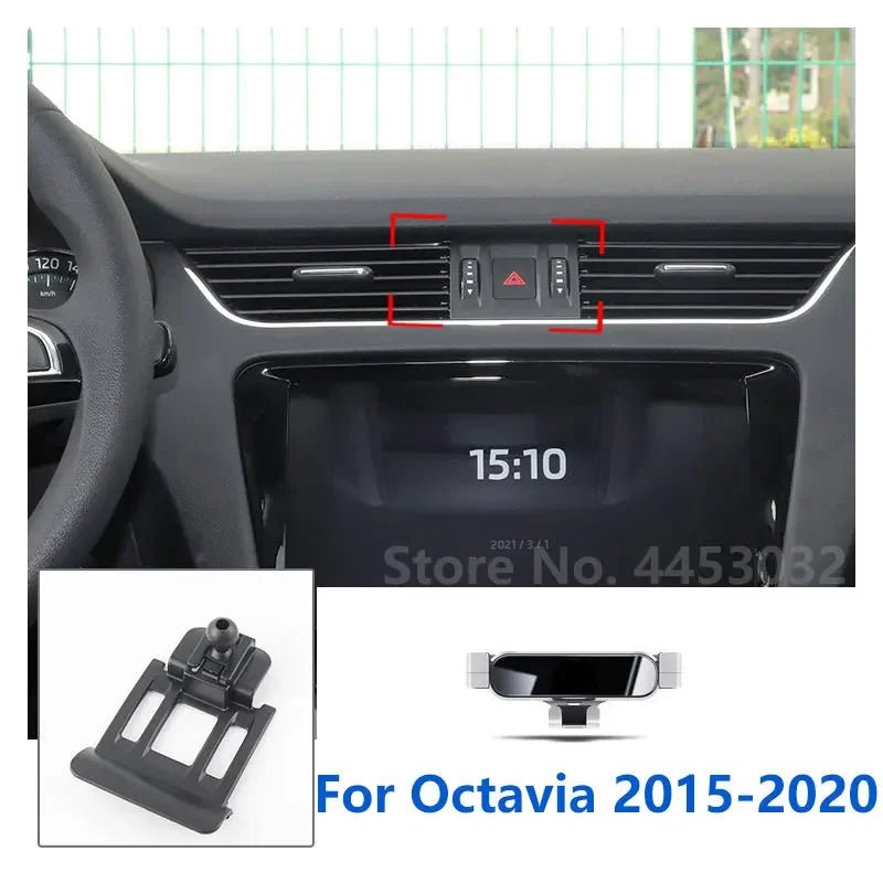 Car Mobile Phone Holder For Skoda Octavia 3 2 2022 - 2016 Mounts Bracket Stand Rotatable Support Accessories 3 Colors - GadgetGalaxy Boutique