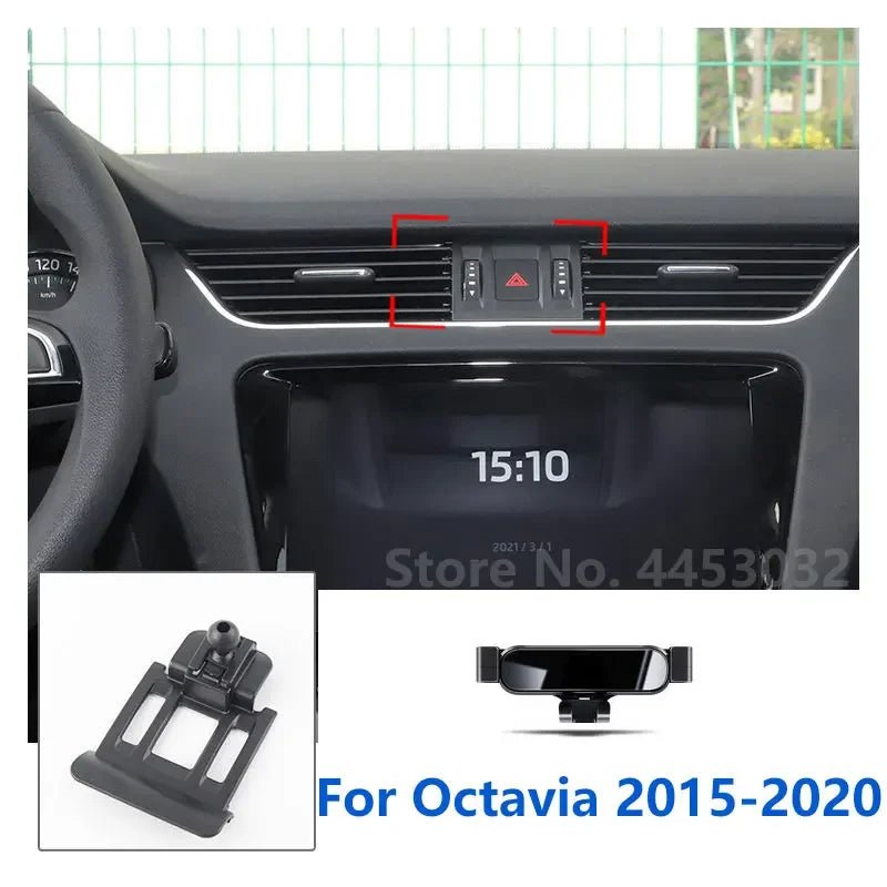 Car Mobile Phone Holder For Skoda Octavia 3 2 2022 - 2016 Mounts Bracket Stand Rotatable Support Accessories 3 Colors - GadgetGalaxy Boutique