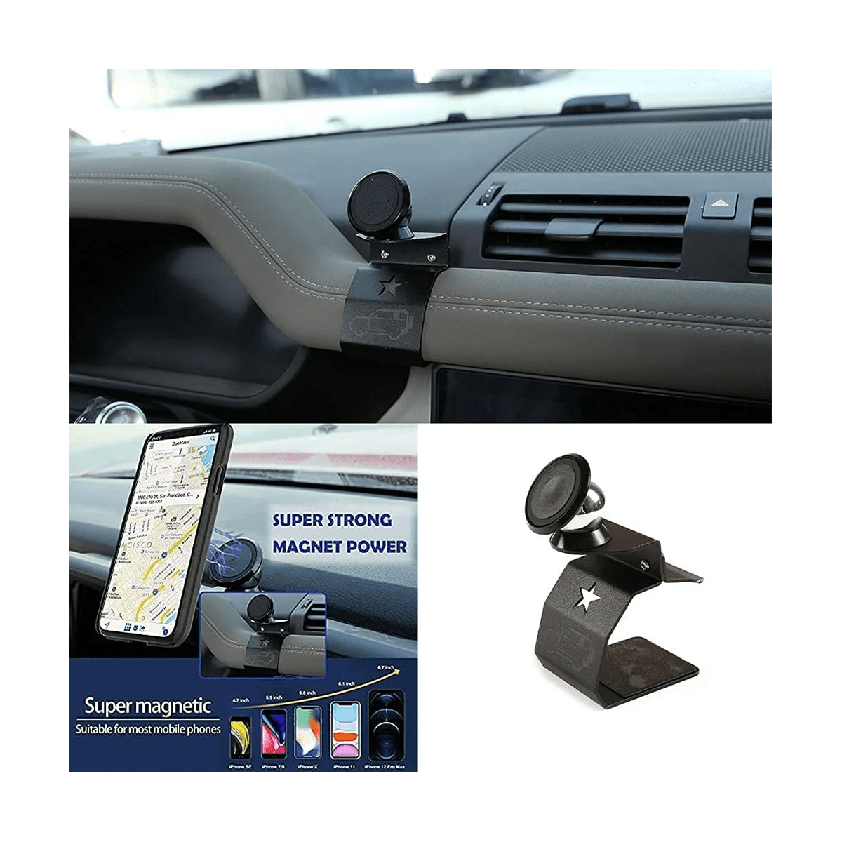 Center Console Dashboard Air Vent Mobile Phone Holder for Land Rover Defender 110 2020 2021 2022 Car Accessories - GadgetGalaxy Boutique