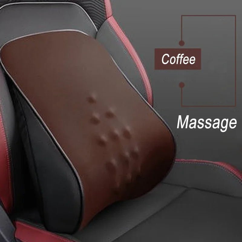 Comfortable Car Neck Massage Pillow Memory Foam Car Headrest Auto Seat Head Support Lumbar Support for Office Chair Cushion - GadgetGalaxy Boutique