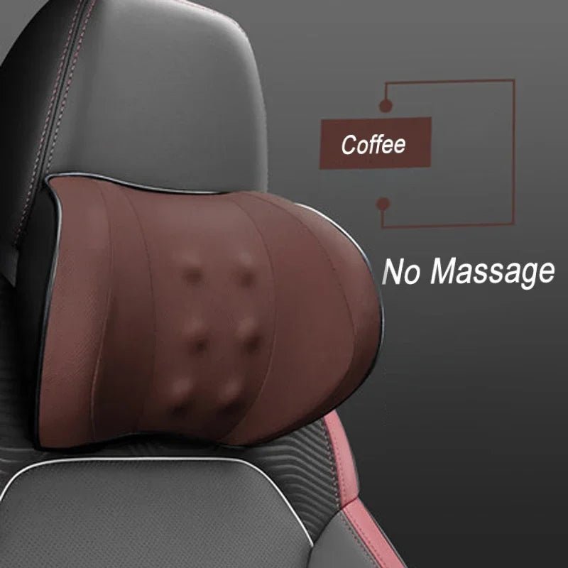 Comfortable Car Neck Massage Pillow Memory Foam Car Headrest Auto Seat Head Support Lumbar Support for Office Chair Cushion - GadgetGalaxy Boutique