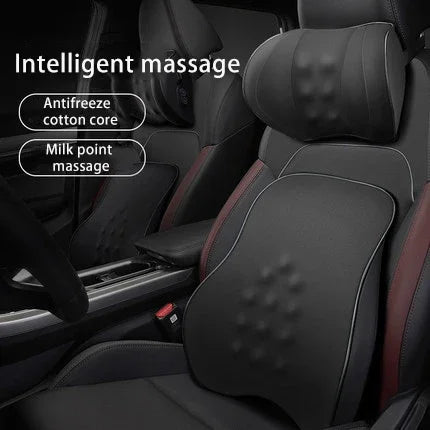 Comfortable Car Neck Massage Pillow Memory Foam Car Headrest Auto Seat Head Support Lumbar Support for Office Chair Cushion - GadgetGalaxy Boutique