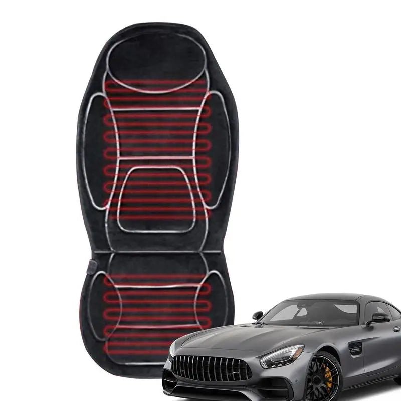 Heated Seat Cushion For Car Super Soft Velvet Heated Seat Covers With Timer Car Accessories Car Heating Pads Set Universal - GadgetGalaxy Boutique