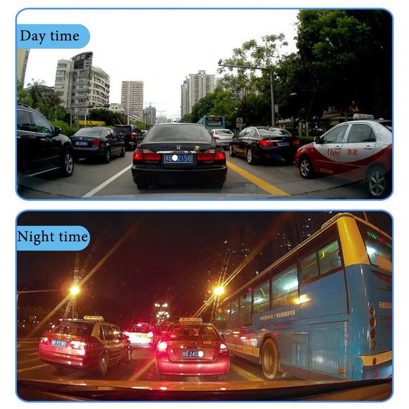 HGDO Rear View Mirror Recorder 3 in 1 Dash Cam Anti glare Blue Mirror Car Dvr FHD 1080P Video Camera retrovisor con camara - GadgetGalaxy Boutique