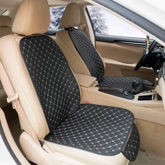 Leather Car Seat Covers Set Four Seasons Front Rear Seat Protector Car Seat Cushion Pad Mat Auto Interior Accessories Universal - GadgetGalaxy Boutique