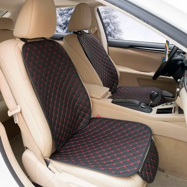 Leather Car Seat Covers Set Four Seasons Front Rear Seat Protector Car Seat Cushion Pad Mat Auto Interior Accessories Universal - GadgetGalaxy Boutique