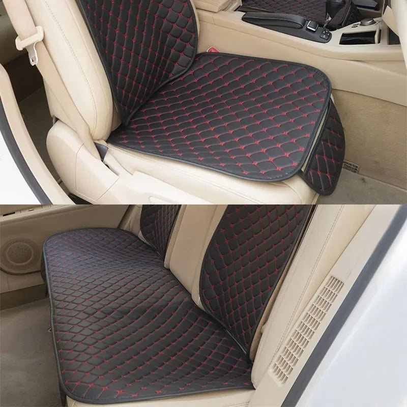 Leather Car Seat Covers Set Four Seasons Front Rear Seat Protector Car Seat Cushion Pad Mat Auto Interior Accessories Universal - GadgetGalaxy Boutique