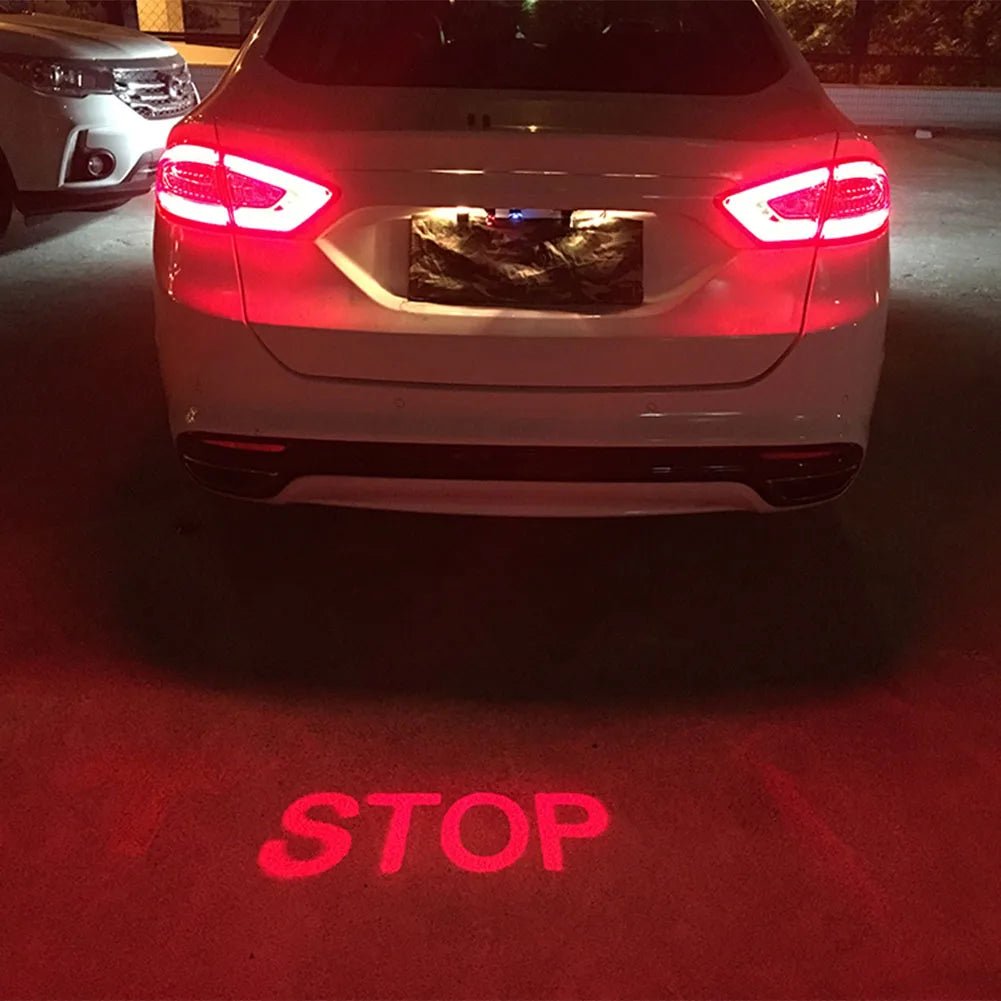 LED Car Laser Fog Light Anti-Collision STOP Taillight Lamp Voiture Rear Warning Signal Projector Auto Assesories - GadgetGalaxy Boutique