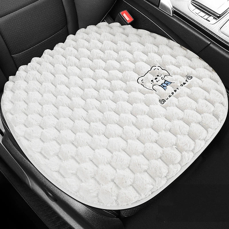 Plush Car Seat Cushion Winter Warm Universal Vehicle Seat Cover Super-Soft Auto Chair Protector Pad for Car Interior Accessories - GadgetGalaxy Boutique